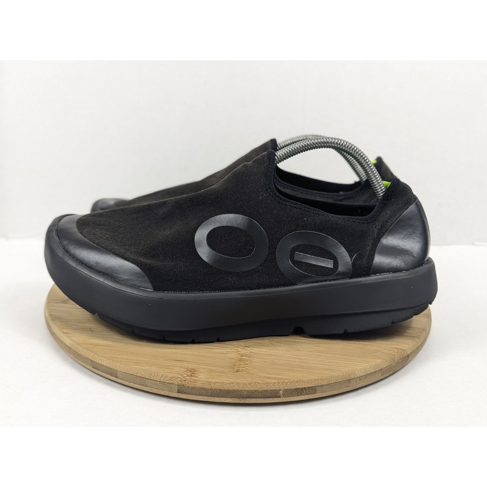 OOFOS Shoes Mens Size 14 Black OOmg EeZee Canvas Recovery Low Slip-On - Picture 7 of 12